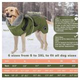 Doglay Dog Coat with Harness, Reflective Warm Dog Jacket Waterproof Puppy Winter Coat for Cold Weather, Adjustable Fleece Jacket for Small Medium Large Dogs