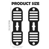 2Pcs Black Universal Fixing Strap, Black Pot Lid Accessories Tools Lid Holder Tools Heat-Resistant, No-Spill Design Transport Accessories Not Easily Damaged