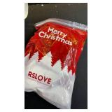 RSLOVE Women Christmas Lingerie Sexy Santa Satin Lingerie Set Sexy Babydoll Chemise Red S