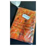 Yangest Orange Square Throw Pillow Cover Wavy Velvet Cushion Cover Modern Zippered Pillowcase for Sofa Couch Bedroom Living Room Chair, 20 x 20 Inch