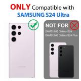 SPORTLINK for Samsung Galaxy S24 Ultra Case - IP68 Waterproof Dustproof, 360 Full Body Shockproof Protective, Built-in Screen Protector Cover for Galaxy S24 Ultra 5G 6.8 Inch, Black