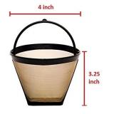 GoldTone 4 Cup No.2 Cone Permanent Coffee Filter 4\"Diameter, 3.25\"Height