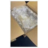 Clear Acrylic Trays for Needlepoint with Insert Drawer 5\" x 7\", HKKZYT Small Scalloped Acrylic Tray Organizer for Photos, Art, Napkin, Fabric, Messages Display Basket