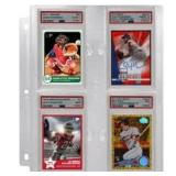Ultra PRO - 4 Pockets Page for PSA Slabs 1ct. - Protect Your Graded Gaming Cards, Sports Cards, and Collectible Cards to Keep in Pristine Condition Still Being Able to Show Off to Friends and Family