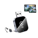 Wireless CarPlay Adapter for Android Auto - 3 in 1 Airplay Mirror Link Adapter Multi-User Seamless Connection Converts Wired to Wireless CarPlay Adapter - No Latency from iOS 10+ to Screen w/USB-C