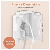 Havenso Child Proof Outlet Cover, Double Lock System, Duplex & Decorator Electrical Outlet Plates, Indoor Wall Outlet Covers Box, White, Large Interior Space