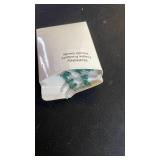 Remagr 60 Pcs Christmas LED Replacement Bulb Mini Wide Angle LED Xmas Bulb Tree Light Outdoor String Light Replacement for Christmas Garden Tree Party Decor(Green Base with Warm White Bulb)