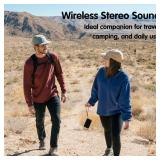 MusiBaby M68 Portable Bluetooth Speaker â Wireless Waterproof Sound for Home and Outdoor Use â Deep Bass, Dual Pairing, 24H Playtime, Compact Design (Black)