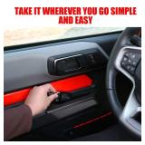 Mabett Front Door Handle Storage Organizer Compatible with Ford Bronco 2026,2021-2025,Inner Door Handle Tray Box for Bronco Accessories 2/4-Door, Grab Create Storage Space by Pocket 2PCS