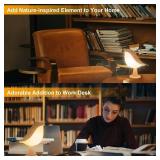 Deogos 2 Cute Bird Table Lamps Combo,Rechargeable Cordless Lamp with 3 Color Temperature and Adjustable Brightness,Small Desk Lights for Bedroom Nightstand Bedside Table - Wood Tone