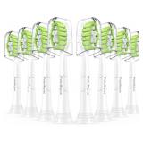 Toothbrush Replacement Heads for Philips Sonicare Diamondclean Series Click-on Electric Brush Handle, 8 Pcs, White