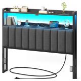 Rolanstar Headboard for Full Size Bed with Storage