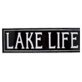 Lake Life Metal Wall Sign