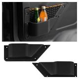 LitMiRaCle Front Door Storage Pockets Front Door Side Organizer Box Ford Bronco Storage Expansion Interior Accessories, Door Cup Holder, Compatible for Ford Bronco 2021-2025 2/4 doors 2 PCS - Retail: 