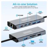 New for Microsoft Surface Dock 2, 10-in-1 Surface Docking Station with 4k@60Hz HDMI,Ethernet,SD/TF Slot,USB 3.0,PD, Surface Dock Hub for Surface Pro 11/10/9/8/X/7/6/5, Surface Laptop Go, Surface Book 