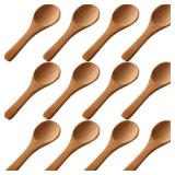Boao 50 Pcs Small Wooden Spoons, 3.5