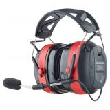 3M Pro-Comms Electronic Hearing Protector, Wireless Earmuffs With Bluetooth Technology & External Noise-Canceling Boom Microphone, Noise Reduction Rating (NRR) 26 dB, Premium Gel Cushions (90546-SIOC)