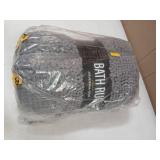 LOCHAS Luxury Bathroom Rug Shaggy Bath Mat 24 x 60 Inch, Washable Non Slip Bath Rugs for Bathroom Shower, Soft Plush Chenille Absorbent Carpets Mats, Gray - Retail: $23