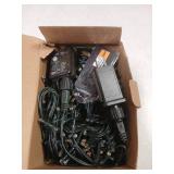 MZD8391 Color Changing Christmas String Lights Outdoor Indoor, 108FT 300 LED Warm White Multi Color Fairy Light, END to END CONNECTABLE, Waterproof Christmas Tree Lights with Timer Remote - Retail: $1