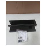 DUFU Paper Towel Holder Wall Mount for Kitchen, Self-Adhesive Paper Towel Holder with Shelf for Bathroom, Anti-Rust Aluminum, No Drill or Wall-Mounted with Screws (Matt Black)