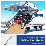 ARANA Heavy Duty Gas Strut 36 inch 200 lbs, 36" Gas Spring Strut for Heavy Lid, 200 Pounds Lift Supports Shocks Arms for Snowmobile Trailer Trap Door Basement Cover(Fit 180-220 lbs Lid), 2 Pcs - Retai