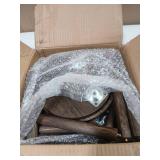 Vecxoty 3-Pack Wood Plant Stands Indoor, Single Plant Stand for 6-12 Inch Pots, Mid-Century Modern Plant Stool, Tall Plant Stand for Large Plants for Living Room, Balcony, Office (Dark Gray) - Retail: