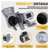 WPW10605427 W10425238 Washer Drain Pump (OEM) Intended for Whirlpool Drain Pump WFW75HEFW0 WFW72HEDW0, Fit for Maytag Washer Drain Pumps, WPW10605427 Replace W10605427 WPW10425238 W10799064 W10799065 