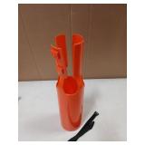 15.7-Inch Orange Leaf Blower Attachment, Round Leaf Blower Air Booster, Blade Blower Air Flow Amplifier 2-4 Inch Universal Adapter Lb615/765 and 2-4 Inch Round Nozzle (Orange) - Retail: $14