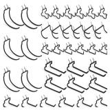 INCLY 36 Pack Heavy Duty Pegboard Hooks, 1/4" Pegboard Drill Holder Tool Utility Hooks, Peg Board Tool Hangers Accessories for Hanging Power Tools, Drill, Hammer, Workbench, Garage - Retail: $43