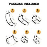 INCLY 36 Pack Heavy Duty Pegboard Hooks, 1/4" Pegboard Drill Holder Tool Utility Hooks, Peg Board Tool Hangers Accessories for Hanging Power Tools, Drill, Hammer, Workbench, Garage - Retail: $43
