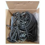 INCLY 36 Pack Heavy Duty Pegboard Hooks, 1/4" Pegboard Drill Holder Tool Utility Hooks, Peg Board Tool Hangers Accessories for Hanging Power Tools, Drill, Hammer, Workbench, Garage - Retail: $43