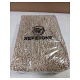 REFETONE Indoor Doormat, Front Door Mat 32"x48" Absorbent Rubber Backing Non Slip Back Door Mats, Washable Low-Profile Inside Floor Mat Door Rugs for Entryway, Resist Dirt Mud Mat for Dogs, Coffee - R