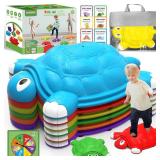 OCHIDO Stepping Stones for Kids Gifts 3 4 5 6 7+ Year Old,6 Pcs Turtle Balance Stepping Stones Coordination Skills Obstacle Courses Sensory Toys for Toddlers Ages 3 4 5,Outdoor/Indoor Play Kids Gift -