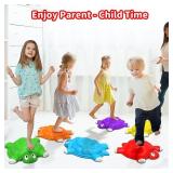 OCHIDO Stepping Stones for Kids Gifts 3 4 5 6 7+ Year Old,6 Pcs Turtle Balance Stepping Stones Coordination Skills Obstacle Courses Sensory Toys for Toddlers Ages 3 4 5,Outdoor/Indoor Play Kids Gift -