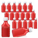 Reallnaive 20 Pcs 4 oz Liquid Medicine Bottle Oval Plastic Bottles Child Resistant Caps Medicine Bottle Adapter - Retail: $23