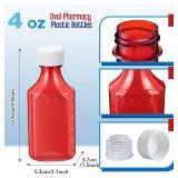 Reallnaive 20 Pcs 4 oz Liquid Medicine Bottle Oval Plastic Bottles Child Resistant Caps Medicine Bottle Adapter - Retail: $23