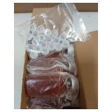 Reallnaive 20 Pcs 4 oz Liquid Medicine Bottle Oval Plastic Bottles Child Resistant Caps Medicine Bottle Adapter - Retail: $23