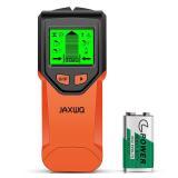 Stud Finder Wall Scanner - 5 in 1 Stud Finder Tool w/Smart Chip and HD LCD Display, Stud Detector Beam Finders for the Center and Edge of Wood AC Wire Metal Studs Joist Pipe (BloodOrange) - Retail: $2