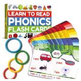 THE BAMBINO TREE Phonics Flash Cards - Learn to Read in 20 Phonic Stages - Education for Kids Ages 4-8 Kindergarten 1st 2nd Grade - Retail: $17