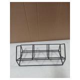 MyGift 3 Slot Modern Matte Black Metal Wire CD Storage Stand, Tabletop Compact Disc Holder Shelf, Video Game DVD Media Organizer Rack, Holds 30 Jewel Cases - Retail: $25