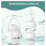 Bath Filter for Tub - Bathtub Water Filter with Overflow, Removes Chlorine, Fluoride & Contaminants, Hard Water Softener, 2,500 Gallons of Filtration, Easy Install (White) - Retail: $10