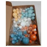 Bouiexye 75 Pieces Cake Balls Topper Decorations Foam Cupcake Topper Mini Balloon Cake Topper Balls Cake Picks for Cake Deco Birthday Party Wedding Orange,Yellow,Blue,White - Retail: $10