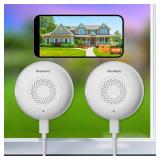 Heemketz 3MP 2K Window Security Camera for Home, AI Human Detection, Real-Time Alerts, Smart AI Color Night Vision, 2-Way Audio, 2.4/5GHz WiFi, Alexa Compatible, Indoor/Outdoor Monitoring, 2 Pack - Re