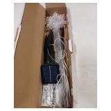 5 Pcs Acrylic Solar Pathway Stakes Lights Outdoor Waterproof, 8 Modes Christmas Decorations Outdoor Yard, Solar Christmas Garden Decor Lights (Xmas Snowflake White) - Retail: $20