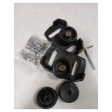 KINTLE 490-241-0038 Universal Rolling Skid Shoes Compatible with MTD/Crafstman Two & Three Stage Snow Blower, Fits for 31AH64EG700, 31AH64FG700, 31AH64FG795 and More, Black - Retail: $18