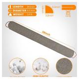 TORRAMI Under Door Draft Stoppers 38 Inch, Heavy Triangle Stop Draft Block Cold Air/Wind/Breeze Noise Blocker Door Sweeps Weather Stripping Bottom Seal Brown - Retail: $27