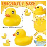 Honoson 6.89 Inch Giant Rubber Duck Big Rubber Duck Large Duckling Bath Toy with Squeaky Sound for Summer Baby Shower Birthday Party Favor Gift(Yellow) - Retail: $13