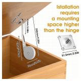 2 Pack Toy Box Hinges Soft Close, Chest Hinge Lid Stay, Lid Support Chest Hinges, for Upward Top-Opening Wooden Toy Box, Cedar, Storage Trunk, Benches - Retail: $11