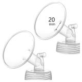 Momstouch 20mm Flange Compatible with Spectra S1 S2 9 Plus Synergy Gold Breastpump Replacement to Spectra Pump Parts and Flange; Not Original; Replaces Shield - Retail: $16