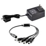 Security Camera Power Adapter with Splitter,ISEEUSEE Camera Cable 12V 2A 100V-240V  FCC UL Certified CCTV Power Adapter Transformers-Fits Analog/AHD DVR/Camera (Splitter Not Included) - Retail: $11